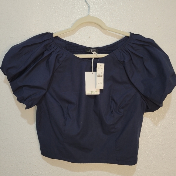J. Crew Fitted Puff Sleeve Top | CA593 | NWT - Picture 3 of 9